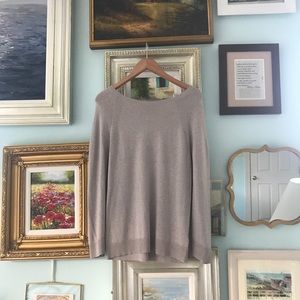 H by Halston silk and cashmere sweater cape